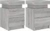 Two identical nightstands are shown side-by-side against a white background. Podgląd zdjęcia produktu
