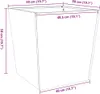 vidaXL Pflanzkübel 2 Stk. 50x50x50 cm Wetterfester Stahl Produktbild-Vorschau 6