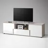 Lowboard 5 QUEST MDF weiß Hochglanz und cappuccino Produktbild-Vorschau 1