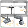 VOUNOT® Mobiele wasrek voor binnen, inklapbaar wasrek met Productafbeelding-voorbeeld 4