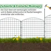 UISEBRT Teichzaun Gartenzaun Oberbogen Steckzaun Gitterzaun Produktbild-Vorschau 6