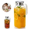 2 Liter Glas Karaffe Glaskrug mit Deckel, Wasserkaraffe, Produktbild-Vorschau 8