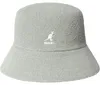 Kangol Frottee Bermuda Bucket Hat Fischerhut mit Logo-Stick in grau