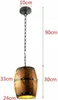 Rustykalna drewniana lampa wisząca w kształcie korka od Podgląd zdjęcia produktu 4