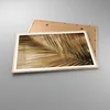 Gerahmtes Poster - Rahmen in heller Eiche - Blatt Gold Produktbild-Vorschau 3