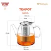 Théière Wilmax 1450 ml en verre thermo-isolant avec filtre Voir les images du produit 5