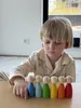 Ulanik Montessori Holzsortierspiel "Steckpuppen 12 Stück" Produktbild-Vorschau 8