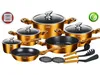 DMS® 15 Tlg Kochgeschirr Induktion KochTopf Topfset & Produktbild-Vorschau 1