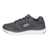 A side view of a single gray Skechers Flex Advantage 4.0 sneaker against a white background. Náhled obrázku produktu