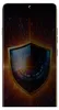 A smartphone screen displaying a shield graphic with an eye and digital elements. Anteprima dell’immagine prodotto