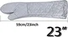 59 cm lange Baumwoll-Ofenhandschuhe, hitzebeständig und Produktbild-Vorschau 3
