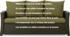 A sofa with cushions on a dark woven base, with text overlays in multiple languages. Náhľad obrázku produktu
