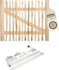 Classic Staketenzaun-Tor Set (silber) aus Edelkastanie, Produktbild-Vorschau 1