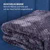 Plyšová deka Flanelová deka 150x200cm ( antracit ) Náhľad obrázku produktu 2