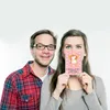 Mr. & Mrs. Panda Postkarte Einhorn König - Rot Pastell - Produktbild-Vorschau 4