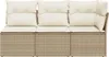 vidaXL Gartensofa mit Kissen 3-Sitzer Beige Poly Rattan Produktbild-Vorschau 3