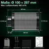 ISOISL Kohlefilter Grow 100mm Aktivkohlefilter Produktbild-Vorschau 2