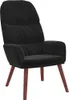 vidaXL Poltrona relax in velluto nero Anteprima dell’immagine prodotto 1