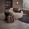 Kuschelsessel Flauschig Felloptik, Loungesessel Wohnzimmer Produktbild-Vorschau 6
