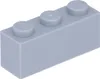 A single light gray LEGO brick with three studs on top. Náhľad obrázku produktu