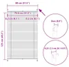 vidaXL Store plissé occultant 80×125 cm blanc Voir les images du produit 13