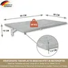 Skládací stůl na zeď Stolová deska 80x50 cm v betonovém Náhled obrázku produktu 5