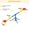 COSTWAY 2 Sitzer Schaukelwippe, Gartenwippe 360° drehbar, Produktbild-Vorschau 3