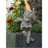 Der kleine Prinz mit Buch und Schal aus Kunststein Neu Produktbild-Vorschau 4