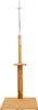 A freestanding outdoor shower made of wood and metal, shown against a white background. Náhľad obrázku produktu