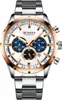 A close-up studio shot of a men's wristwatch. Produktbild-Vorschau