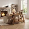 Console, table d'appoint en bois massif de 110 cm de style Voir les images du produit 14
