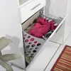 Skříňka TRISUL s košem na prádlo/potraviny, lesklý bílý lak Náhled obrázku produktu 11