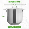 NutriChef Kochtopf, 18L- Ø-30cm, Suppentopf Edelstahl Produktbild-Vorschau 7