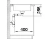 Spüle Blanco LANTOS 8 S-IF 1160 x 500 mm edelstahl Produktbild-Vorschau 6