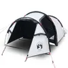 vidaXL Tunnel-Campingzelt 2 Personen Weiß Dunkel Produktbild-Vorschau 1