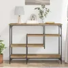 vidaXL Console tafel, ambachtelijk eikenhout, 100 x 35 x 75 Productafbeelding-voorbeeld 4