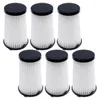 A set of six vacuum cleaner filters arranged in two rows on a white background. Produktbild-Vorschau