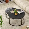 MODFU 2er-Set Couchtische rund,Satztisch,Wohnzimmertisch Produktbild-Vorschau 1