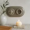 Unterputz Porzellan Retro Steckdose, Rotary Schalter, Produktbild-Vorschau 4