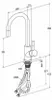 Villeroy & Boch Umbrella Flex Einhebel-Küchenarmatur mit Produktbild-Vorschau 6