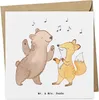 Mr. & Mrs. Panda Klappkarte Hase Tanzen - Weiß - Geschenk, Produktbild-Vorschau 1