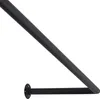 A black metal corner wand-style coat rack is shown against a white background. Produktbild-Vorschau
