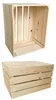 Two wooden crates, one open and one stacked, against a white background. Produktbild-Vorschau