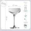 IMPERIAL geriffelte Cocktailschalen 6er Set – Coupe Gläser Produktbild-Vorschau 4