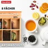 Boîte à thé en bambou avec couvercle Rangement pratique et Voir les images du produit 5