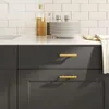 vidaXL Möbelgriffe 20 Stk. Golden 64 mm Edelstahl Produktbild-Vorschau 2