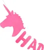 Oblique Unique Happy Birthday Einhorn Girlande 2m Unicorn Produktbild-Vorschau 4