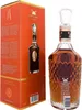A bottle of A.H. Riise Non Plus Ultra Ambre d'Or Excellence rum and its packaging. Produktbild-Vorschau