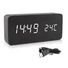 kwmobile Wecker Uhr in Holzoptik digital - Digitalwecker Produktbild-Vorschau 5