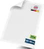 A white disposable incontinence pad is shown from a slightly elevated angle, with one corner curled up. Produktbild-Vorschau